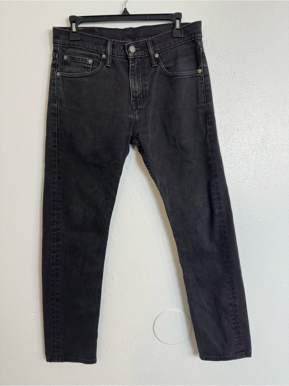 Levi’s black 508 slim straight jeans